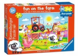 RAVENSBURGER CASSE-TÊTE DE PLANCHER 16 PIÈCES - MY FIRST PUZZLES - LE PLAISIR À LA FERME #12004066